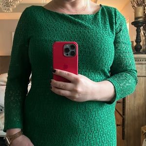 Banana Republic green shift dress